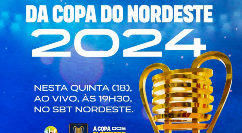 TV Jornal transmite o sorteio da Copa do Nordeste nesta quinta-feira (18)