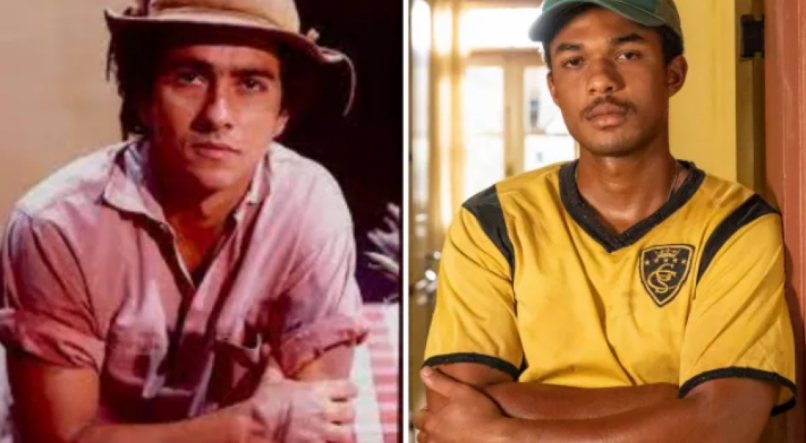 Marcos Palmeira e Juan Paiva como João Pedro, filho de José Inocêncio 