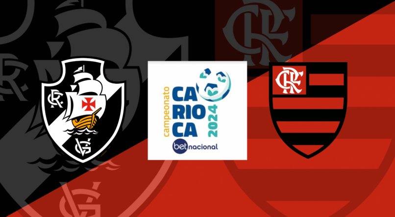 Vasco e Flamengo, pela 6ª rodada do Campeonato Carioca 2024
