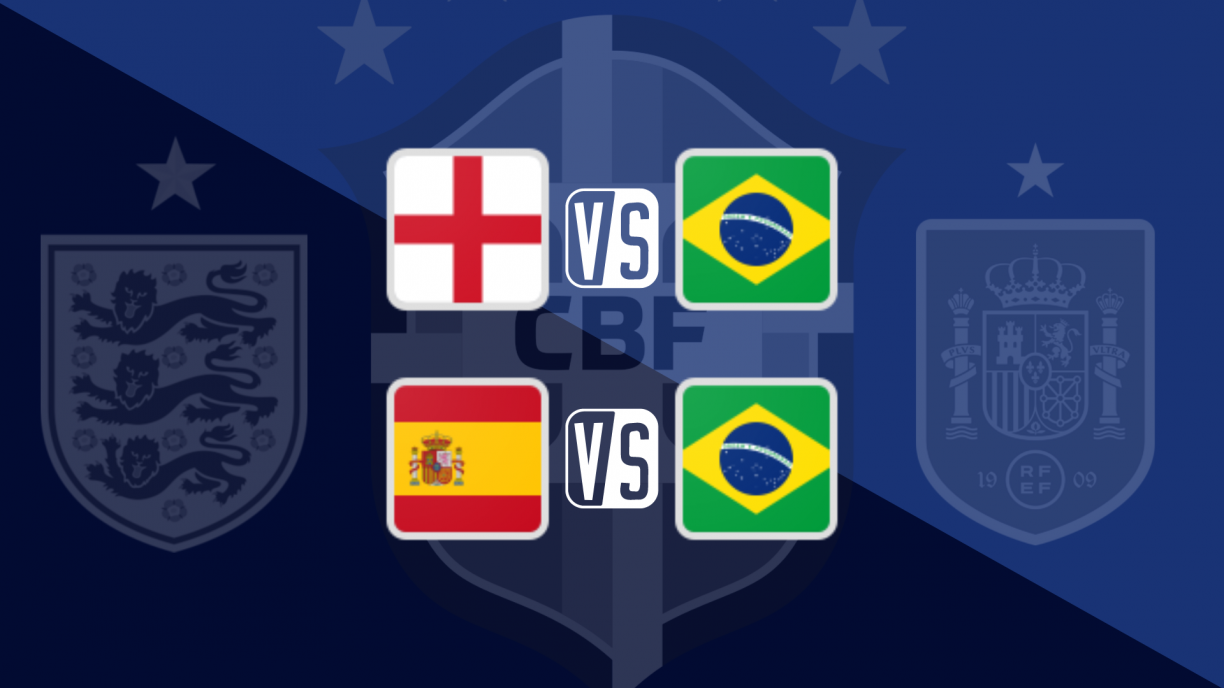 Brasil x Inglaterra e Espanha; veja data, horário e onde assistir os amistosos da Seleção Brasileira em março