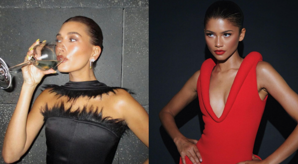 Hailey Bieber e Zendaya são celebridades que aderiram ao sleek hair