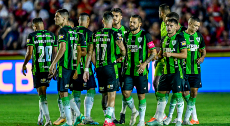 Equipe do América-MG reunida