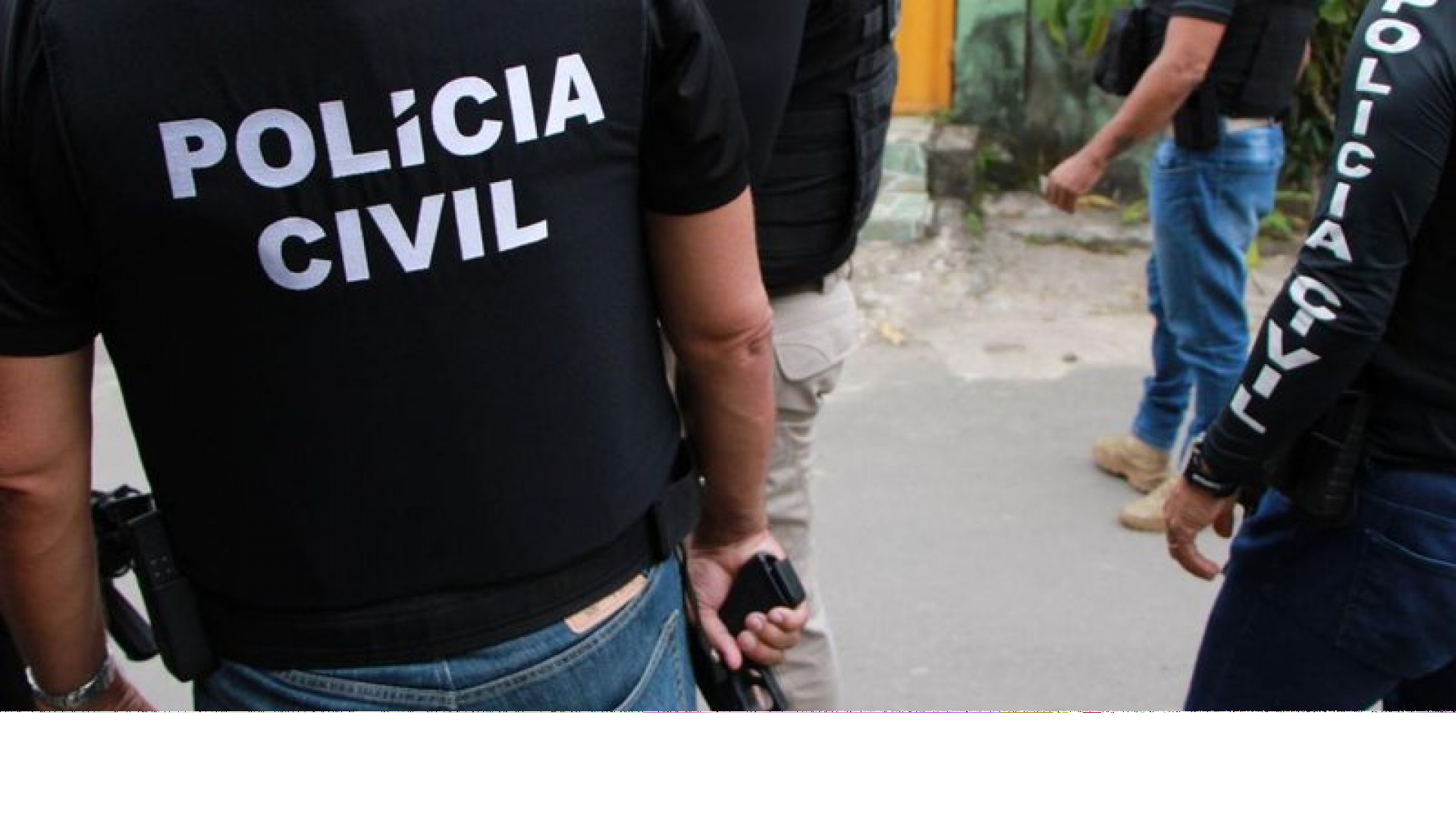 Imagem dos agentes da Polícia Civil