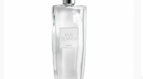 Embalagem do perfume Pur Blanca, da marca Avon