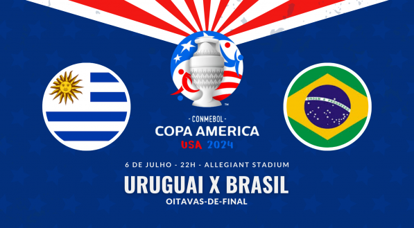 Uruguai x Brasil, pelas quartas-de-final da Copa América 2024