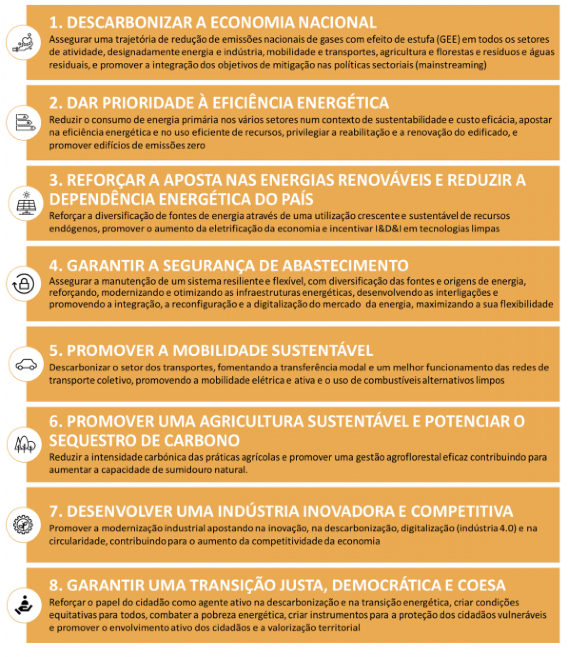 Reprodução/Plano Nacional Energia-Clima 2030 de Portugal