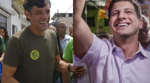 Imagem dos candidatos ao cargo de prefeito do Recife nas Eleições 2024, Daniel Coelho e João Campos.