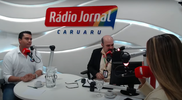 Rodrigo Pinheiro em sabatina na Rádio Jornal Caruaru