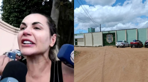 Deolane Bezerra na saída da Colônia Penal Feminina do Recife/ Presídio de Buíque