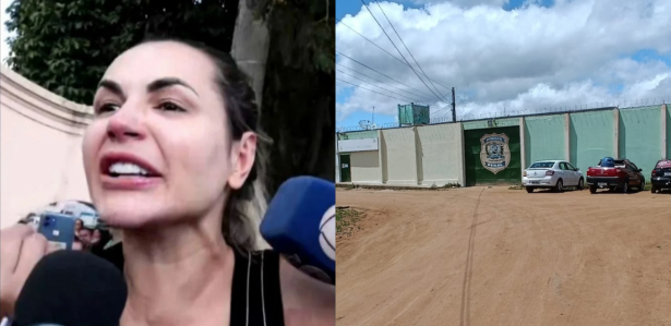 Deolane Bezerra na saída da Colônia Penal Feminina do Recife/ Presídio de Buíque