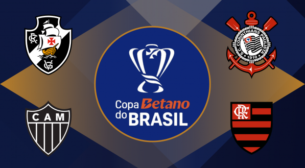 Vasco, Atlético-MG, Corinthians e Flamengo disputam o título da Copa do Brasil 2024
