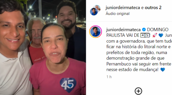 Vídeo foi publicado no Instagram do prefeito eleito de Itapissuma, Júnior de Irmã Teca.