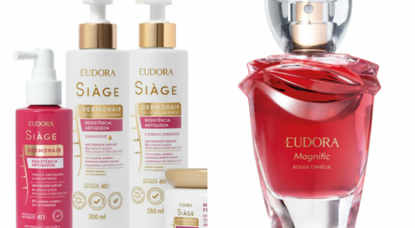 Imagem de produtos da Eudora em promoção