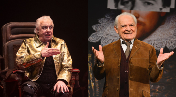 Ator Marco Nanini e Othon Bastos durante peças que estão na programação do 23º Festival Recife do Teatro Nacional