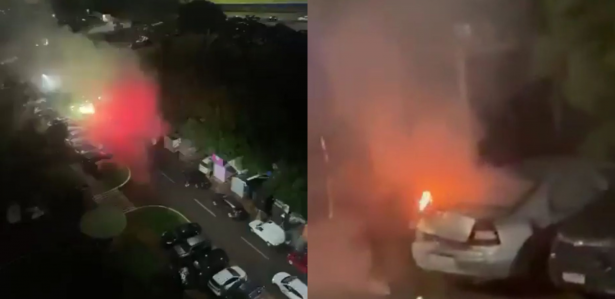 Vídeos de redes sociais registraram o momento da explosão do carro nas proximidades da Praça dos Três Poderes, em Brasília (DF).