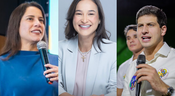 Raquel Lyra e João Campos parabenizaram Ingrid Zanella pela vitória nas eleições para a presidência da OAB-PE