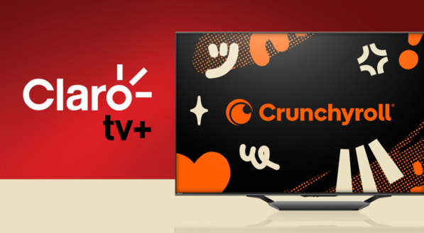 Imagem de divulgação da parceria entre Crunchyroll e Claro