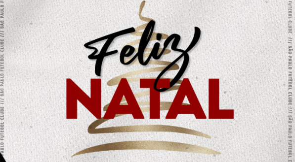Imagem de Feliz Natal postada pelo perfil do São Paulo no X