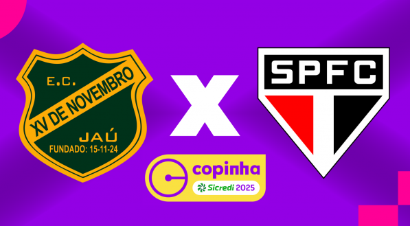 XV de Jaú x São Paulo, pela 3ª rodada do Grupo 11 da Copinha 2025