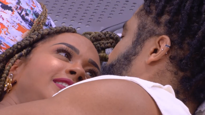 Imagem dos participantes Aline e Diogo Almeida no BBB 25