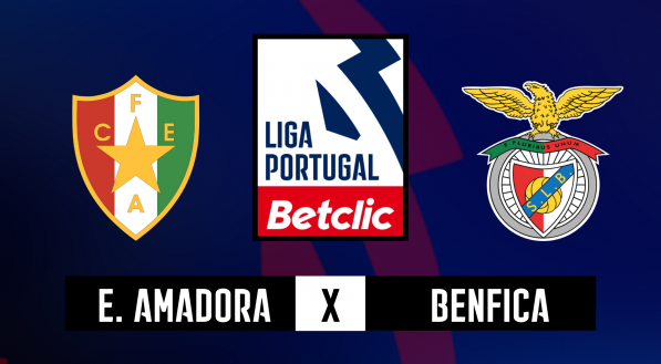 Estrela Amadora x Benfica, pela 20ª jornada da Liga Portugal