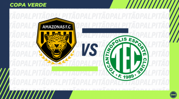 Amazonas e Tocantinópolis se enfrentam nesta quarta, pelas oitavas de finais da Copa Verde de 2025