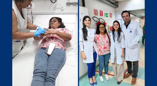 Tratamento da feirante Maria José Alves da Silva, de 51 anos, moradora de Belo Jardim, cidade do Agreste pernambucano (a 180 km do Recife), começou nesta terça-feira (25), no hospital-dia do HC
