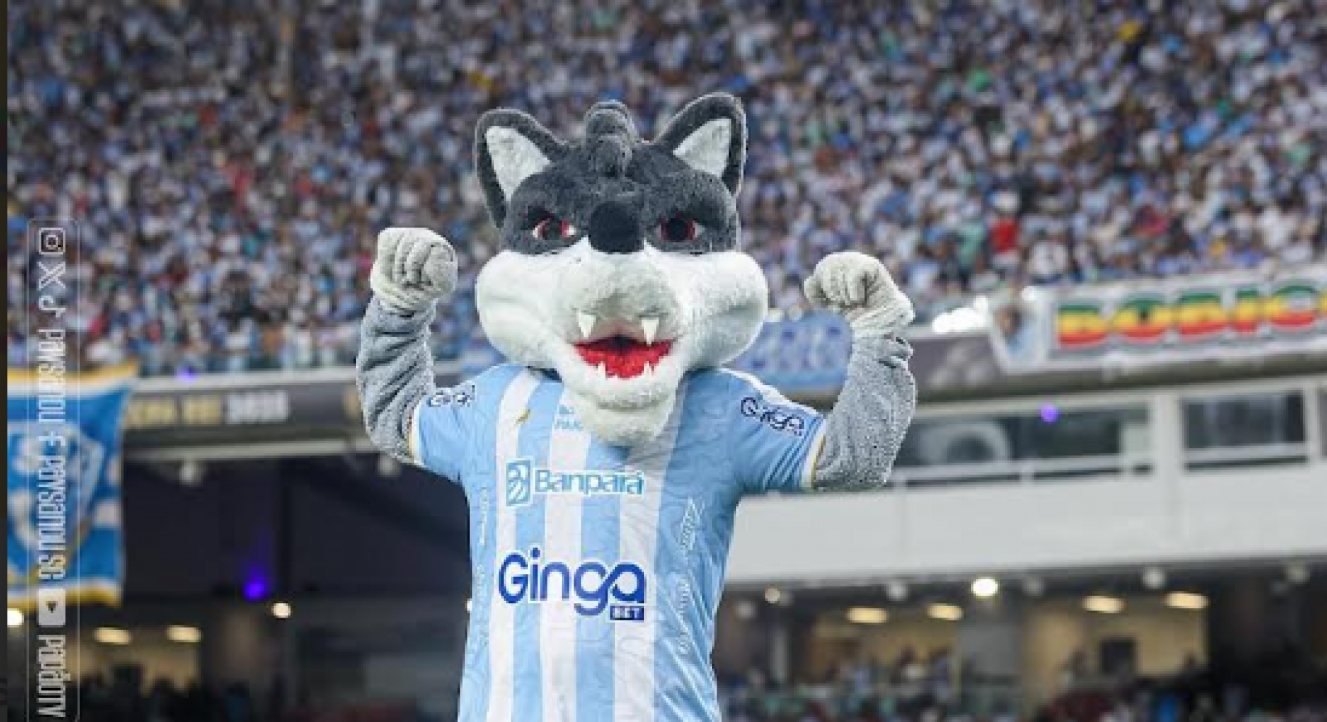 Lobo Mau, mascote do Paysandu, que disputa a Série B - 2025