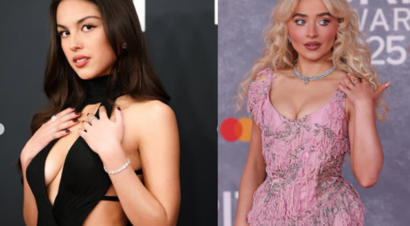 Imagem das cantoras Olivia Rodrigo e Sabrina Carpenter