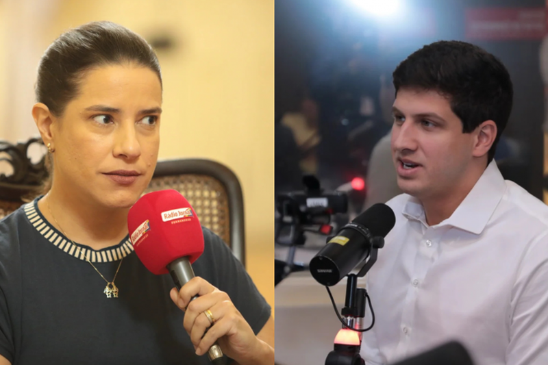Em debate na R&aacute;dio Jornal, especialistas apontam favoritismo num&eacute;rico de Jo&atilde;o Campos (PSB), mas destacam &quot;potencialidade&quot; de crescimento da governadora Raquel Lyra (PSD)
