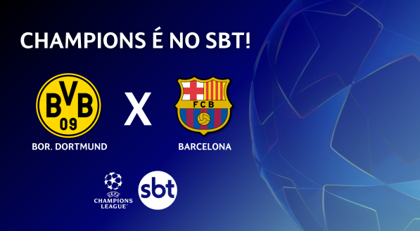 SBT transmite Barcelona x Borussia Dortmund nesta terça-feira (15/04)