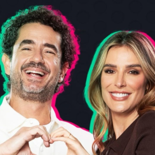 Felipe Andreolli e Rafa Brittes, casal de apresentador do Power Couple Brasil