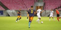Imagem da partida do Retrô contra o Figueirense