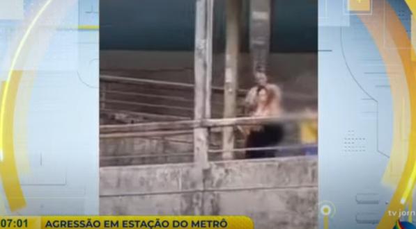 O homem apareceu transtornado nas imagens