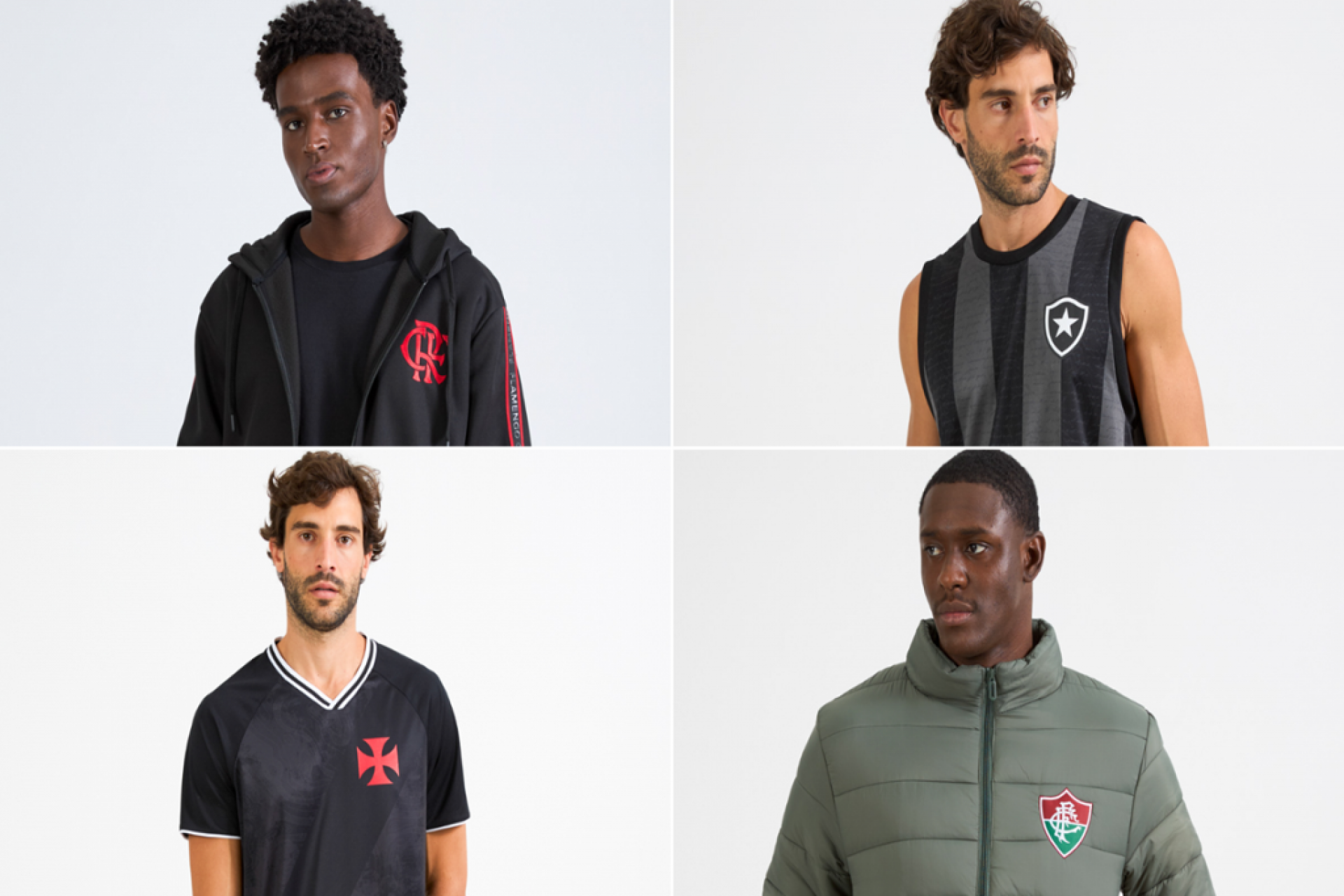 Empresa de Petrópolis (RJ) abre lançamentos de 2025 com coleção de inverno voltada para Flamengo, Fluminense, Botafogo e Vasco.