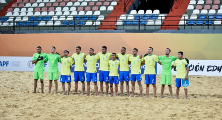 Imagem da seleção brasileira de futebol de areia