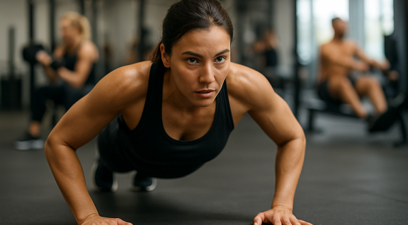Mulher fazendo exercício para emagrecer