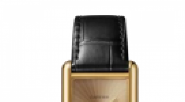Tank Louis Cartier watch, large model, 18k yellow gold, leather