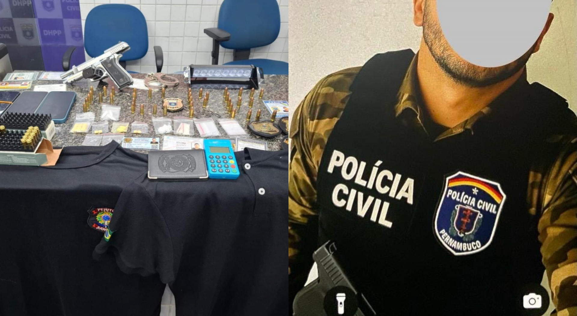 Armamento, munição e documentos falsos foram apreendidos com o homem