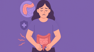 Ilustração de doenças inflamatórias intestinais