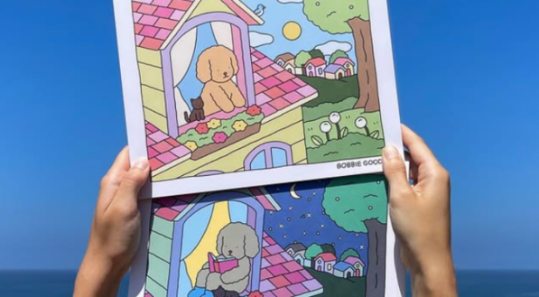 Como surgiram os livros de colorir "Bobbie Goods"? 