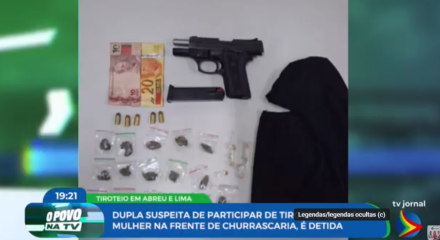 Suspeitos de realizar tiroteio em frente a restaurante são presos em Abreu e Lima