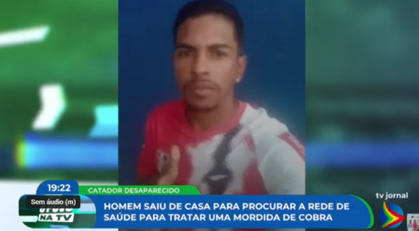 Imagem de Rodrigo, desaparecido há mais de uma semana em Camaragibe