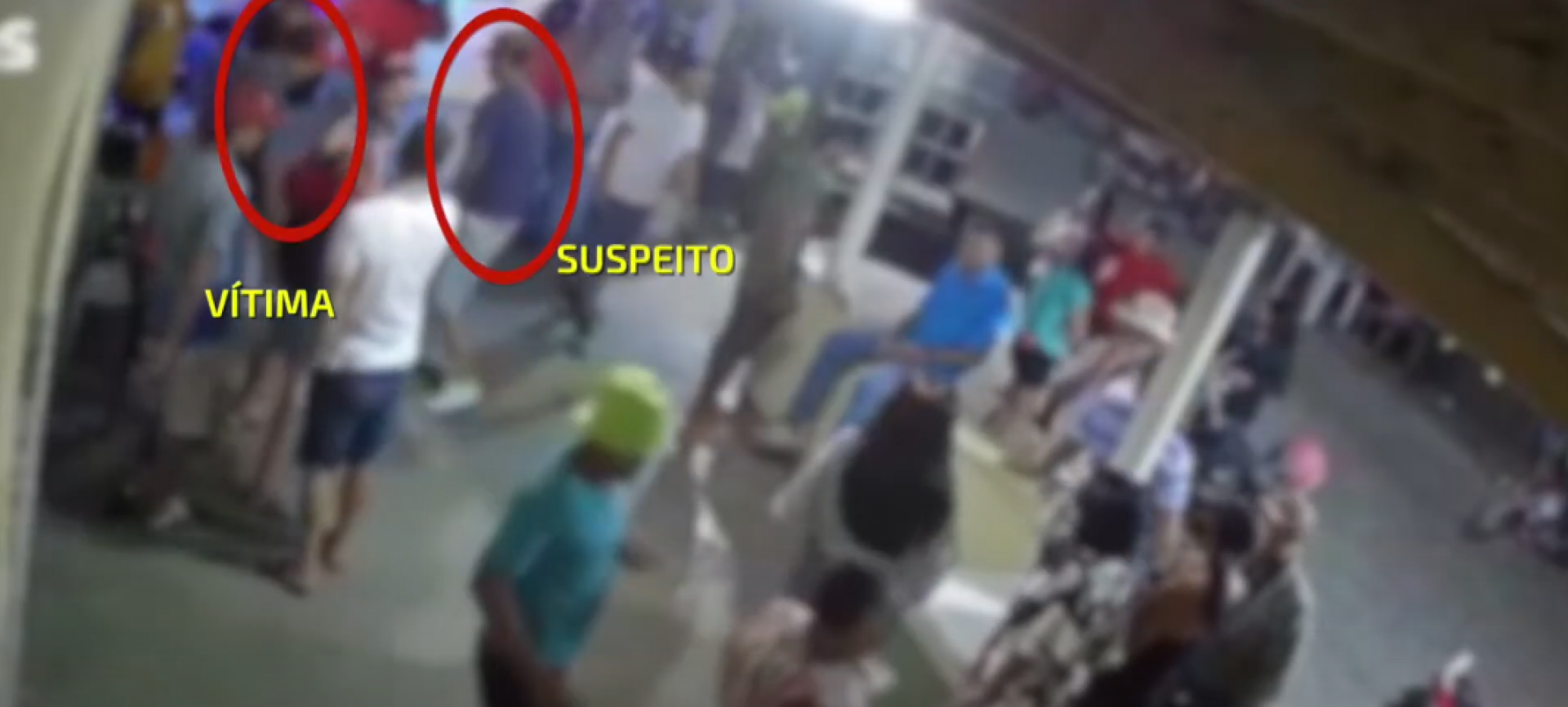 O suspeito e a vítima tiveram um desentendimento
