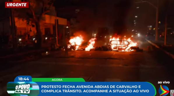 Imagem de protesto na Abdias de Carvalho