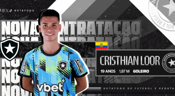 Arqueiro equatoriano de apenas 19 anos defendia o Indepediente del Valle, do Equador, e assinou vínculo com o Alvinegro até o fim de 2028.
