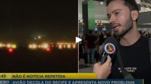 Voo da Azul voltou pela segunda vez ao Aeroporto do Recife