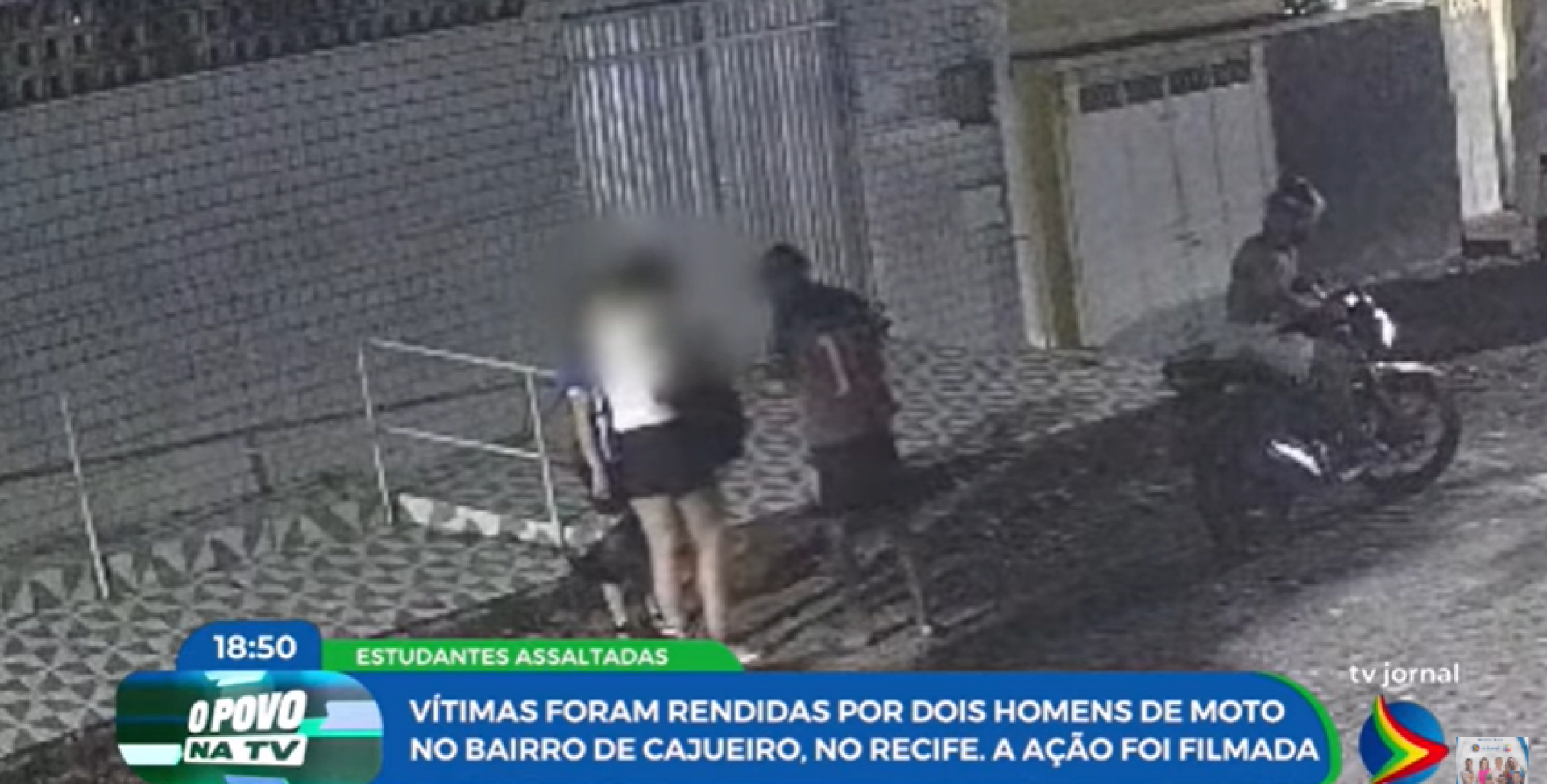 Imagem de assalto no bairro de Cajueiro