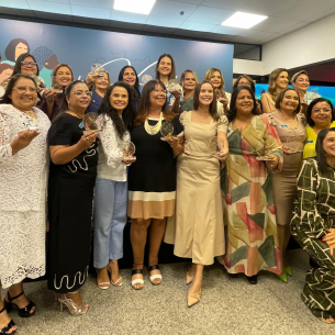 Evento de entrega do 3º Troféu Brites de Albuquerque que celebra a participação das mulheres na política pernambucana.