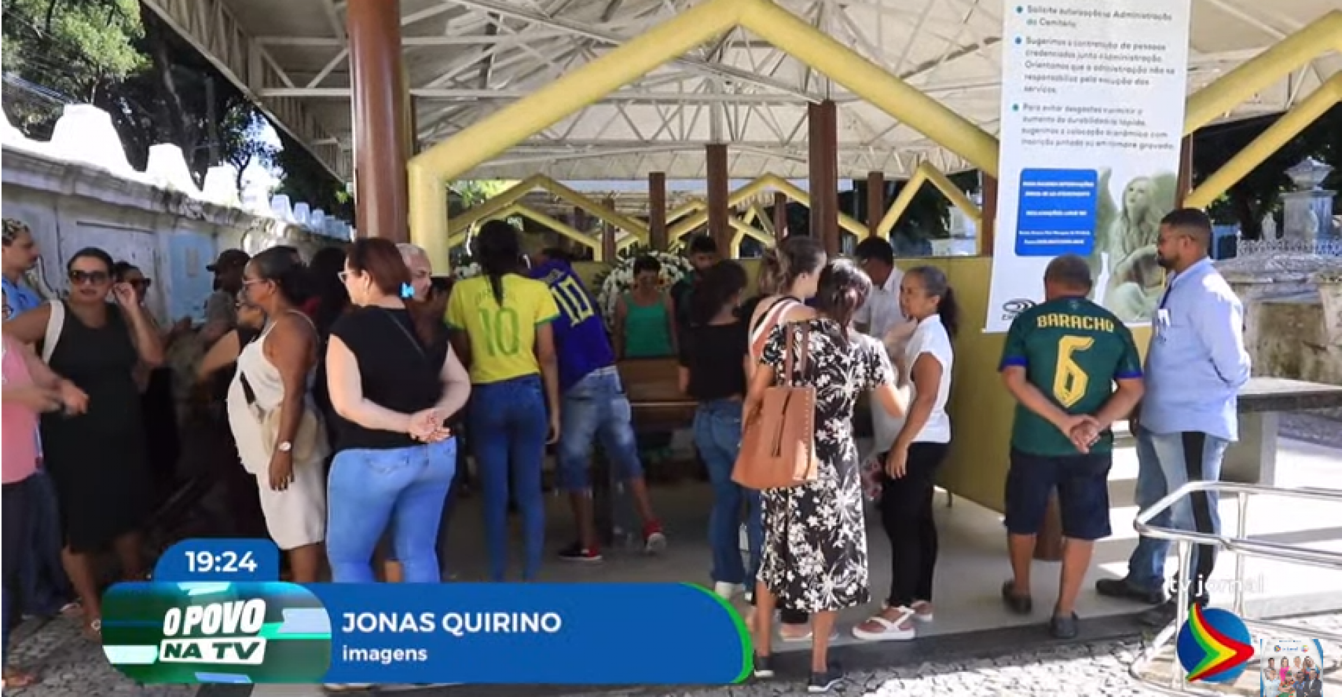 Imagem de velório onde idosas tiveram corpos trocados
